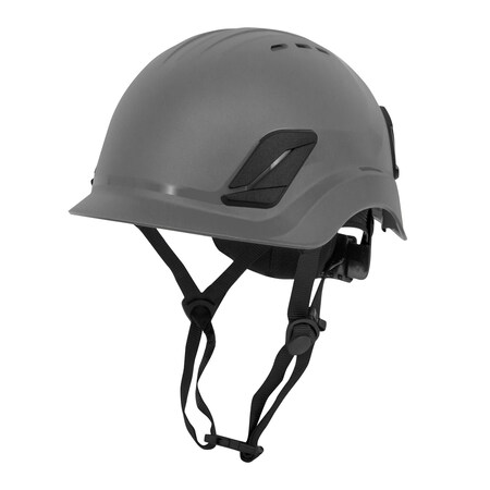 Titanium Vented Climbing Style Helmet, Gray